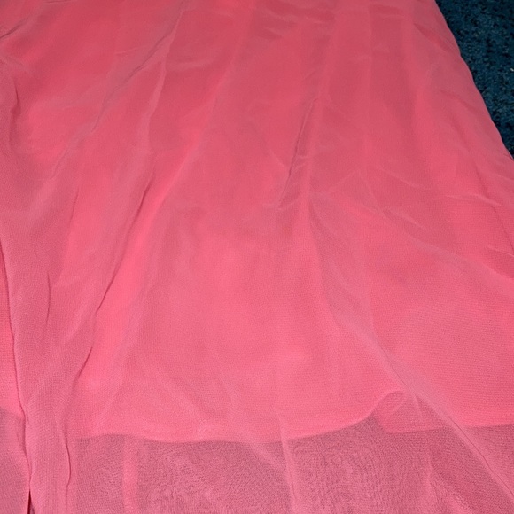 NWT Women’s Lulus High Low Strapless Coral Dress - Picture 2 of 5